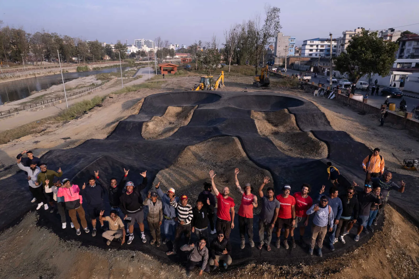 Pump for Peace builds their first pump track in Nepal